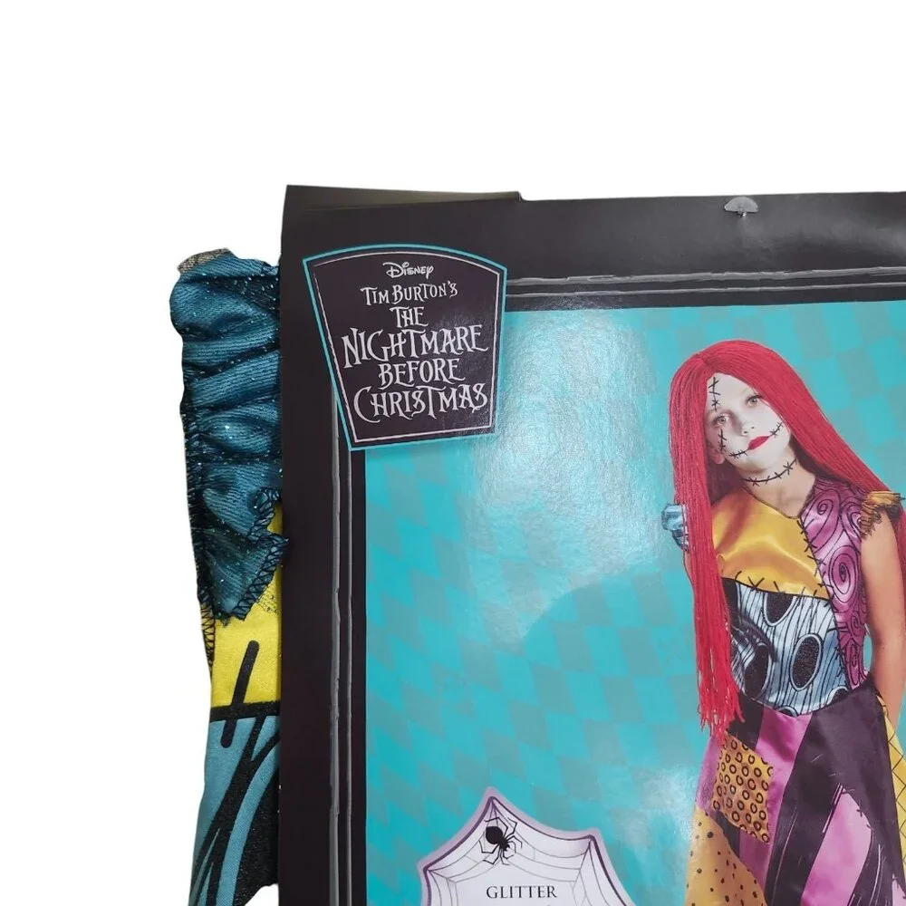 Girls Medium 7-8 Sally Deluxe Costume‎ Nightmare Before Christmas Halloween - Picture 6 of 15